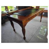 Brilliant Carved Hardwood Executive Writing / Office Desk Brilliant Carved Hardwood Executive Writing / Office Desk