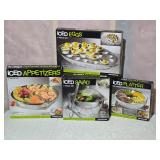 Iced Tray Service  Ware Collection - (4) Iced Tray Service  Ware Collection - (4)