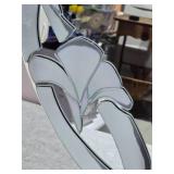 Darling Stained Glass Floral Inlay Accent Mirror Darling Stained Glass Floral Inlay Accent Mirror