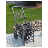 Elegant Rolling Hose Reel with Garden Hose Elegant Rolling Hose Reel with Garden Hose