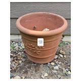 Terra Cotta Planter with Floral Accent Terra Cotta Planter with Floral Accent
