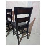 Mahagany Finish Contemporary Counter Stools Three Count Mahagany Finish Contemporary Counter Stools Three Count