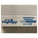 Highkey Sandwich Cookies Original 3-Pack Gluten Free Keto Friendly Highkey Sandwich Cookies Original 3-Pack Gluten Free Keto Friendly
