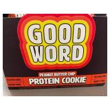 Good Word Peanut Butter Chip Protein Cookie Set of 12 Good Word Peanut Butter Chip Protein Cookie Set of 12