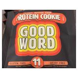 Good Word Peanut Butter Chip Protein Cookie Set of 12 Good Word Peanut Butter Chip Protein Cookie Set of 12
