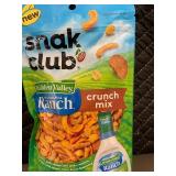 NM 5 - Set of 6 Packs of Snak Club Hidden Valley Ranch Crunch Mix NM 5 - Set of 6 Packs of Snak Club Hidden Valley Ranch Crunch Mix