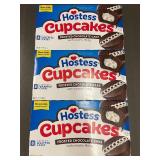 Lot of 3 Hostess Frosted Chocolate Cupcakes Boxes with Creamy Filling Lot of 3 Hostess Frosted Chocolate Cupcakes Boxes with Creamy Filling