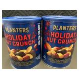 2 Canisters Planters Holiday Nut Crunch 2 Canisters Planters Holiday Nut Crunch