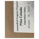 4 Bags LesserEvil Organic Piña Colada Popcorn, USDA Organic 4 Bags LesserEvil Organic Piña Colada Popcorn, USDA Organic