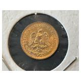 1945 Mexico Gold 2 Peso Coin 1945 Mexico Gold 2 Peso Coin