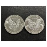 1987 & 1988 Silver Eagles 1987 & 1988 Silver Eagles