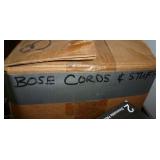 Bose public address/speaker system, 4 spkrs, microphone, stand