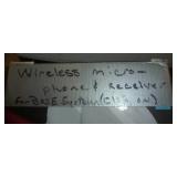 Bose public address/speaker system, 4 spkrs, microphone, stand