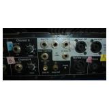 Bose public address/speaker system, 4 spkrs, microphone, stand