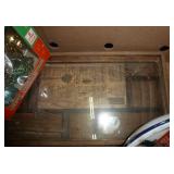 Box of misc vintage/antique items including buttons, marble pill crushing bowl (I also found the handle to smoosh them)