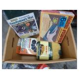 Box of misc garage items