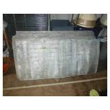 10 pieces of Heavy Barn Tin with brick pattern 28x60