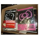 Box of various decals and stickers