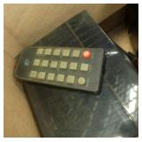 small GPX camper type radio with 2 speakers and remote