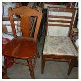 4 wood chairs
