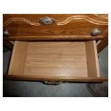 Queen size bed frame and headboard with 2 bedside stands