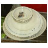 Vintage Schatz anniversary clock and some vintage china