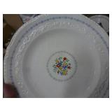 Vintage Schatz anniversary clock and some vintage china