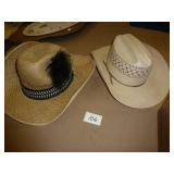 2 nice cowboy hats size medium