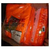 FIVE 3XL yellow Rain suits or coats and FOUR 4XL blaze orange coats