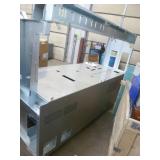 steel worktable with 3/8 aluminum top