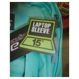 Two teal backpacks for school