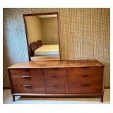 Dillingham Mid-Century Modern Dresser with Mirror