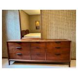 Dillingham Mid-Century Modern Dresser with Mirror