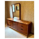 Dillingham Mid-Century Modern Dresser with Mirror