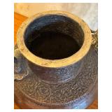 Vintage Tibetan Tea Kettle with Dragon Motif Handle and Spout