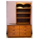 Lane Mid-Century Modern Dresser with Removable Hutch