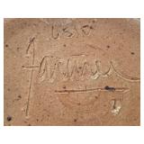 Artisan Crafted Pottery Vase with Earth Tone Glaze, 8.25 Inches Tall