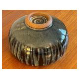 Handcrafted Glazed Pottery Bowl with Unique Drip Pattern