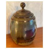 Alan Vigland Pottery Lidded Jar and Plate