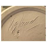 Alan Vigland Pottery Lidded Jar and Plate