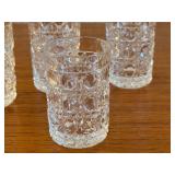 Set of 5 Vintage Crystal Shot Glasses, 2.5 Inch Tall