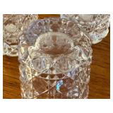 Set of 5 Vintage Crystal Shot Glasses, 2.5 Inch Tall