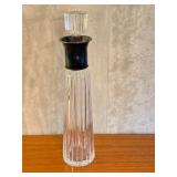 Vintage Mid-Century Modern Crystal Decanter, 14 Inches Tall