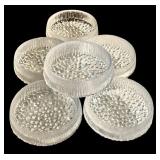 Set of 6 Vintage Iittala Textured Glass Snack Bowls