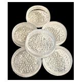 Set of 6 Vintage Iittala Textured Glass Snack Bowls