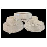 Set of 6 Vintage Iittala Textured Glass Snack Bowls