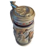 Set of 4 Vintage Avon Collectible Beer Steins with Pewter Lids