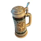 Set of 4 Vintage Avon Collectible Beer Steins with Pewter Lids