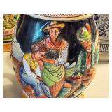 Set of 8 German Beer Steins with Pewter Lids