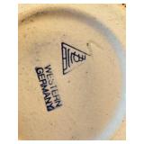 Set of 8 German Beer Steins with Pewter Lids